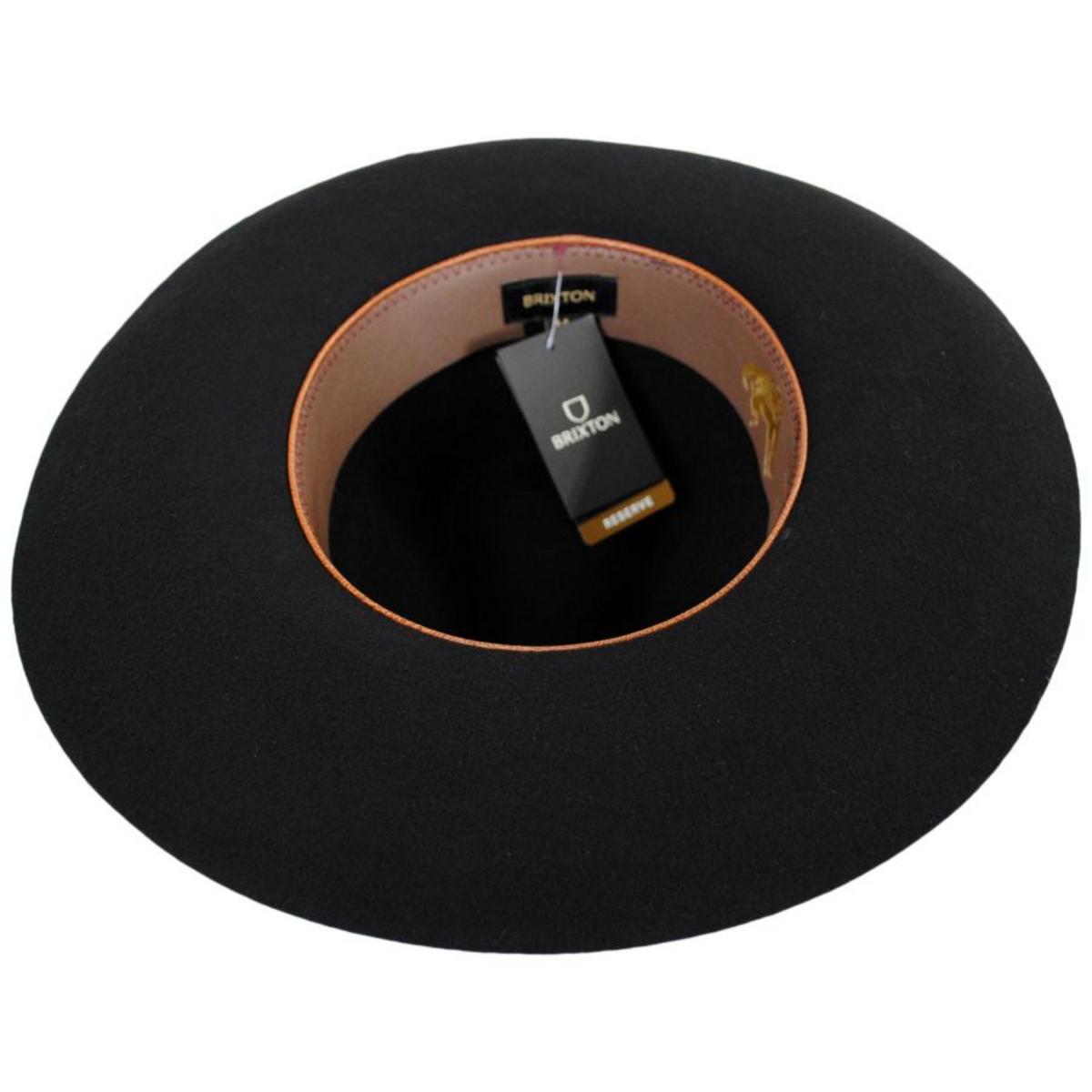 BRIXTON HATS | Sedona Reserve Wool Felt Cowboy Hat | 135652 | under | BLACK