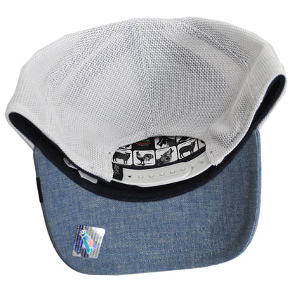 Goorin Bros | Legend Herringbone Mesh Trucker Snapback Baseball Cap | 200702 | under | BLUE