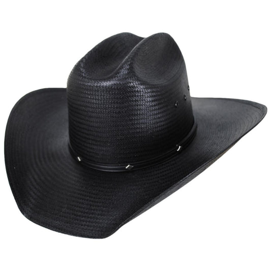 Stetson | Bullock Shantung Straw Western Hat | 127050 | lead | BLACK