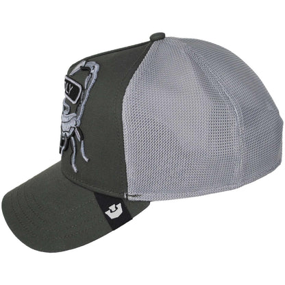 Goorin Bros | Classic Rocker Deadly Mesh Trucker Snapback Baseball Cap | 200793 | profile | PALM