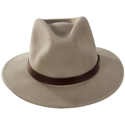 BRIXTON HATS | Messer Wool Felt Fedora Hat | 123909 | front | SAND
