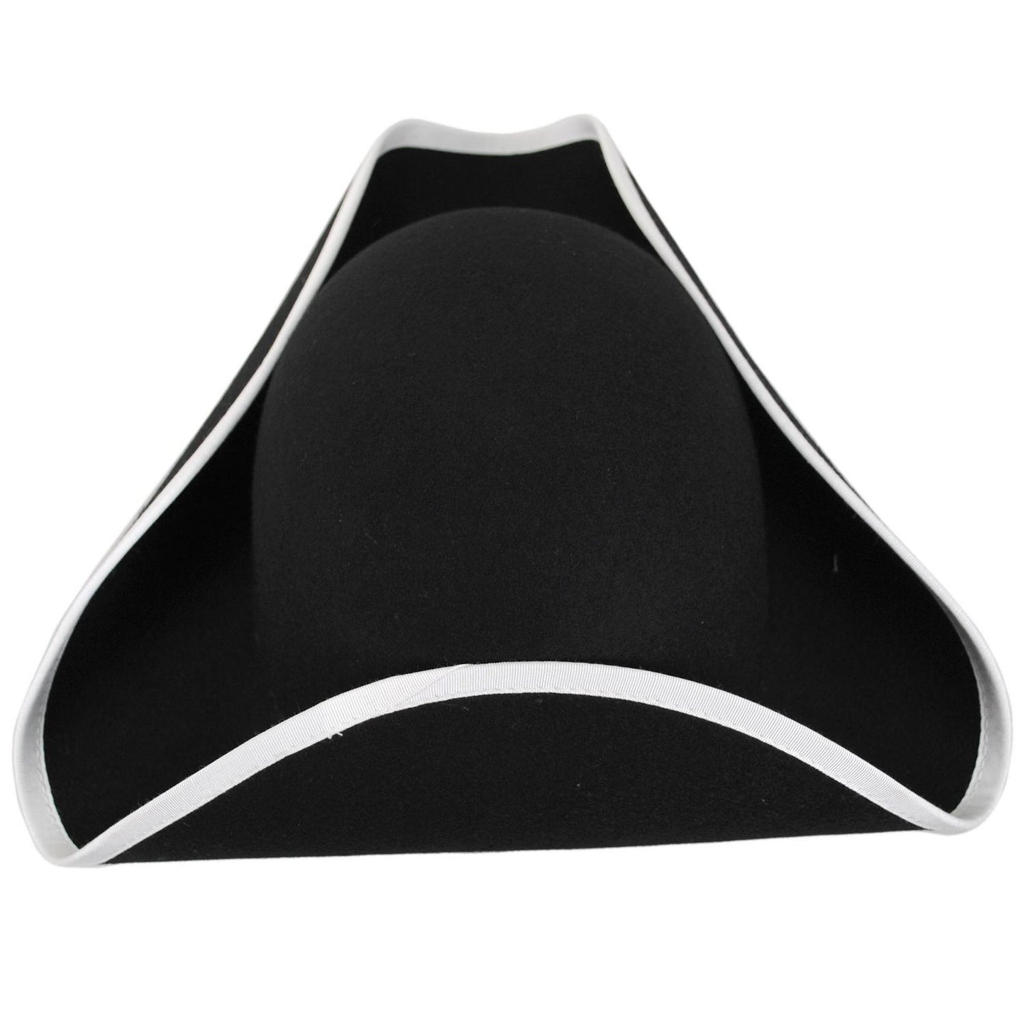 Jaxon Hats | Made in the USA - Classics Wool Felt Tricorn Hat | 191720 | top | BLACK