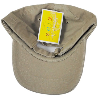 Scala | Kid's Cotton LoPro Baseball Cap Dad Hat | 508395 | under | KHAKI