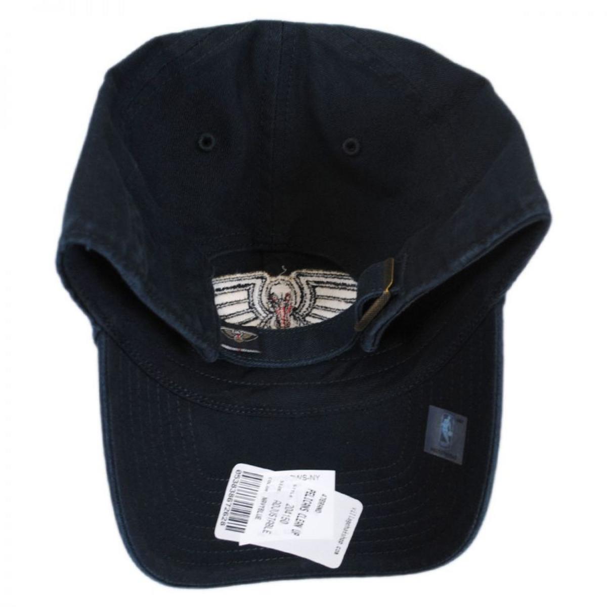 47 Brand | New Orleans Pelicans NBA Clean Up Strapback Baseball Cap Dad Hat | 204150 | front | NAVY