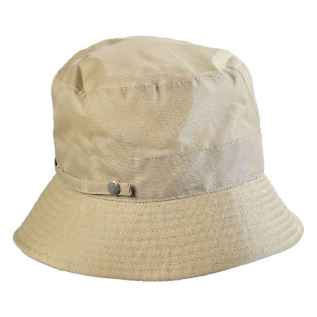 Jaxon Hats | Rollable Rain Bucket Hat | 186303 | lead | TAN