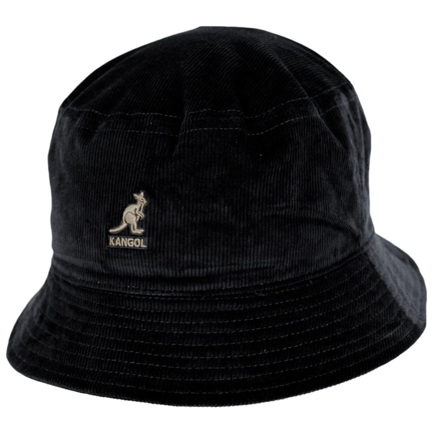 Kangol | Corduroy Cotton Blend Bucket Hat | 185710 | lead | BLACK