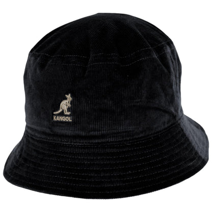 Kangol | Corduroy Cotton Blend Bucket Hat | 185710 | lead | BLACK