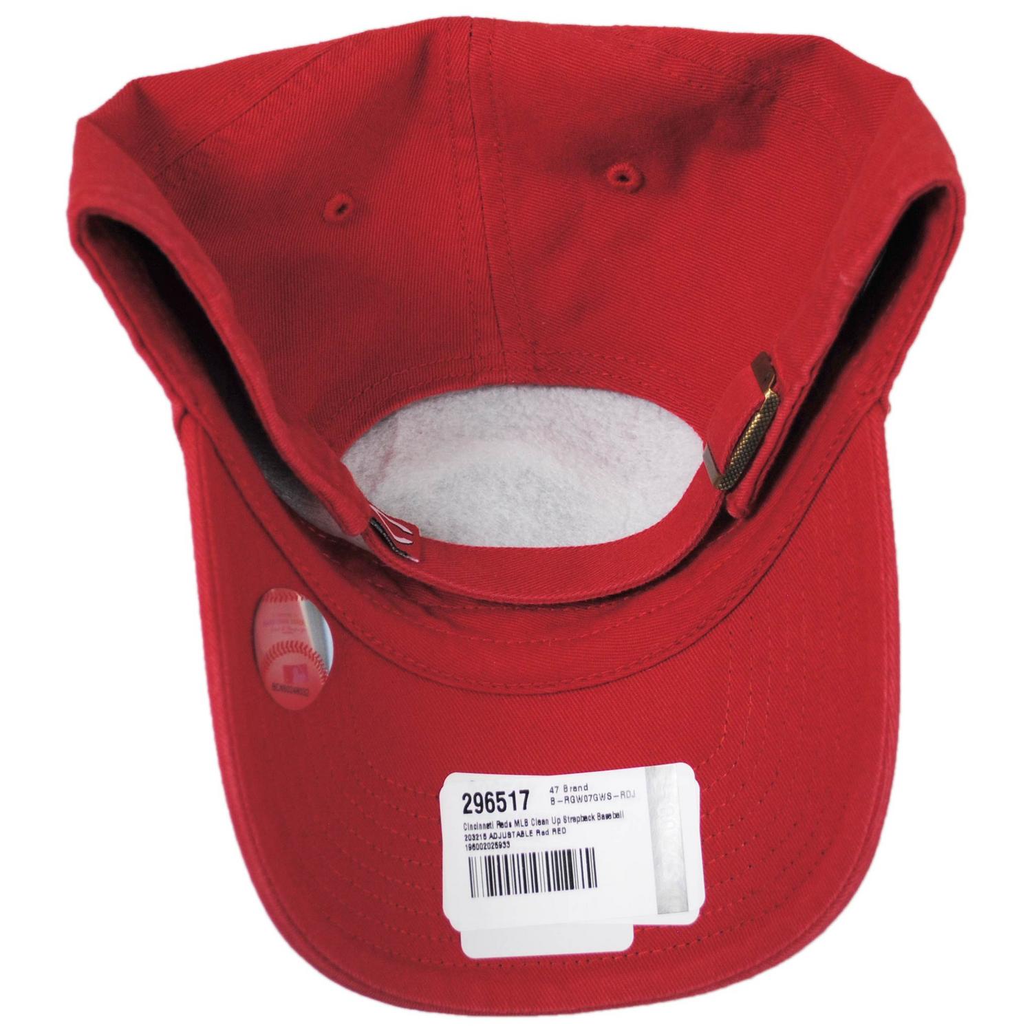 Cincinnati Reds MLB Clean Up Strapback Baseball Cap Dad Hat