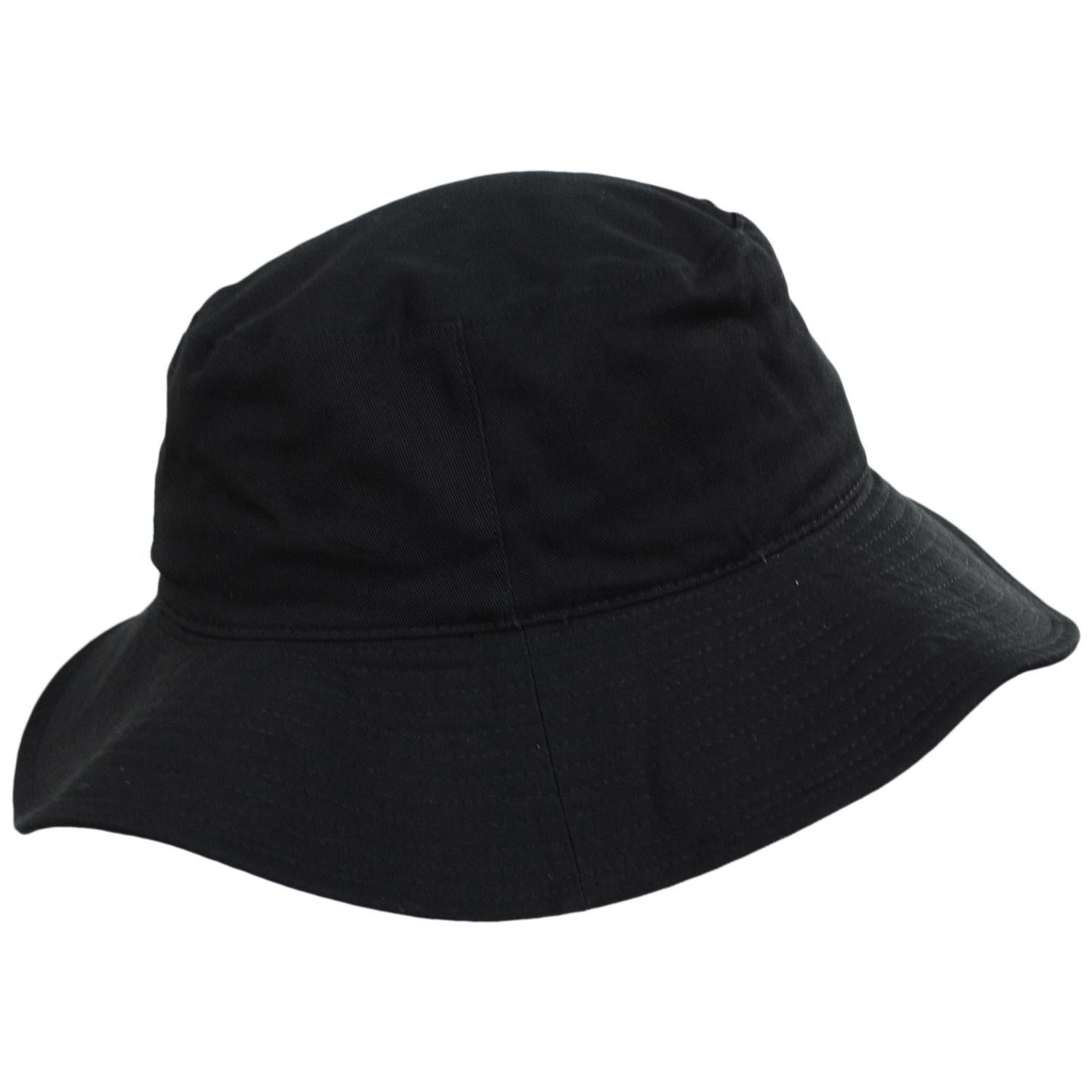 Kangol | Washed Cotton Fisherman Bucket Hat | 185803 | profile | BLACK