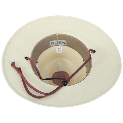 Stetson | Los Alamos Toyo Straw Safari Fedora Hat | 126973 | under | NATURAL