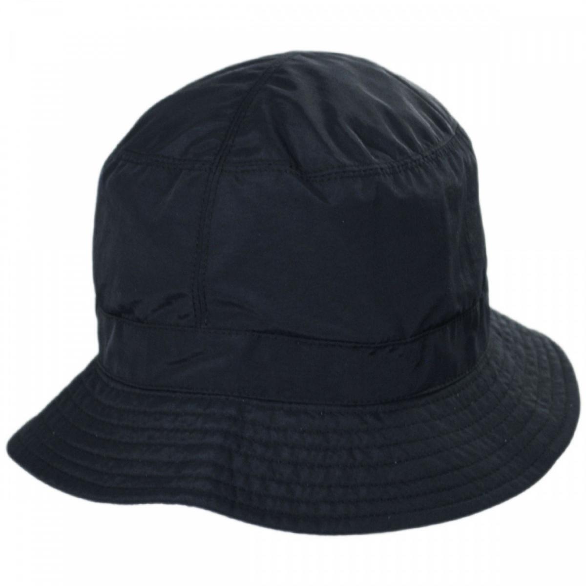 sur la tete | Nylon Rain Bucket Hat | 186300 | lead | NAVY BLUE