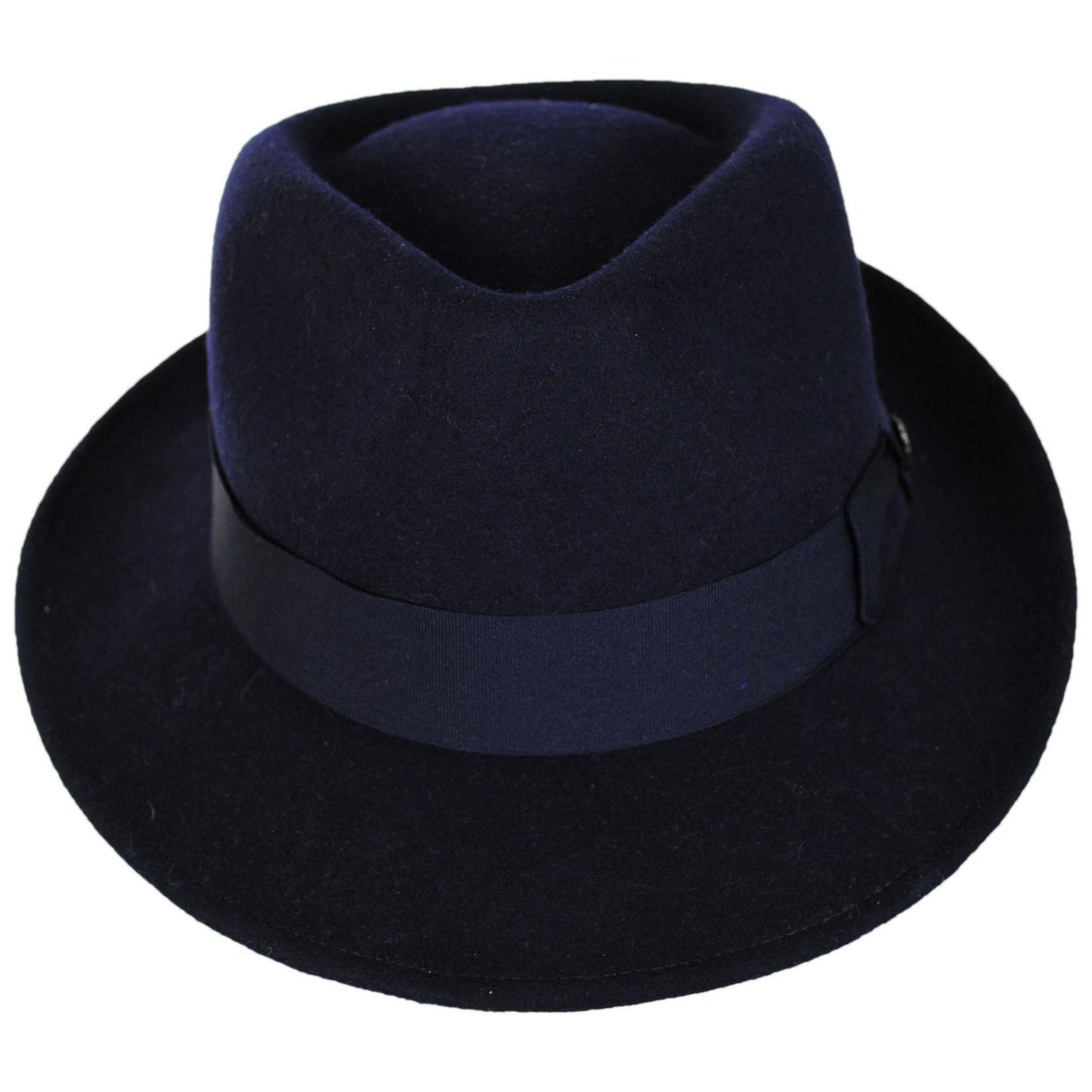 Bigalli | Quick Step Wool Felt Fedora Hat | 131439 | front | NAVY