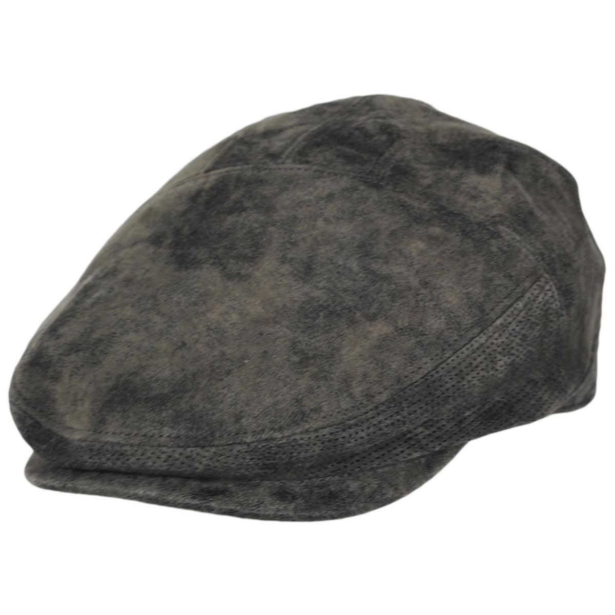 Scala | Ivy Weather Leather Duckbill Flat Cap | 160234 | lead | CHOCOLATE