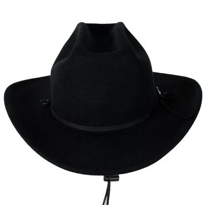 Stetson | Lakewood Crushable Wool Felt Western Hat | 130769 | front | BLACK