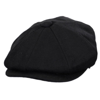 Jaxon Hats | Wholesale Pure Wool Newsboy Cap B2B Pre-Pack | B2B167767 | lead | BLACK