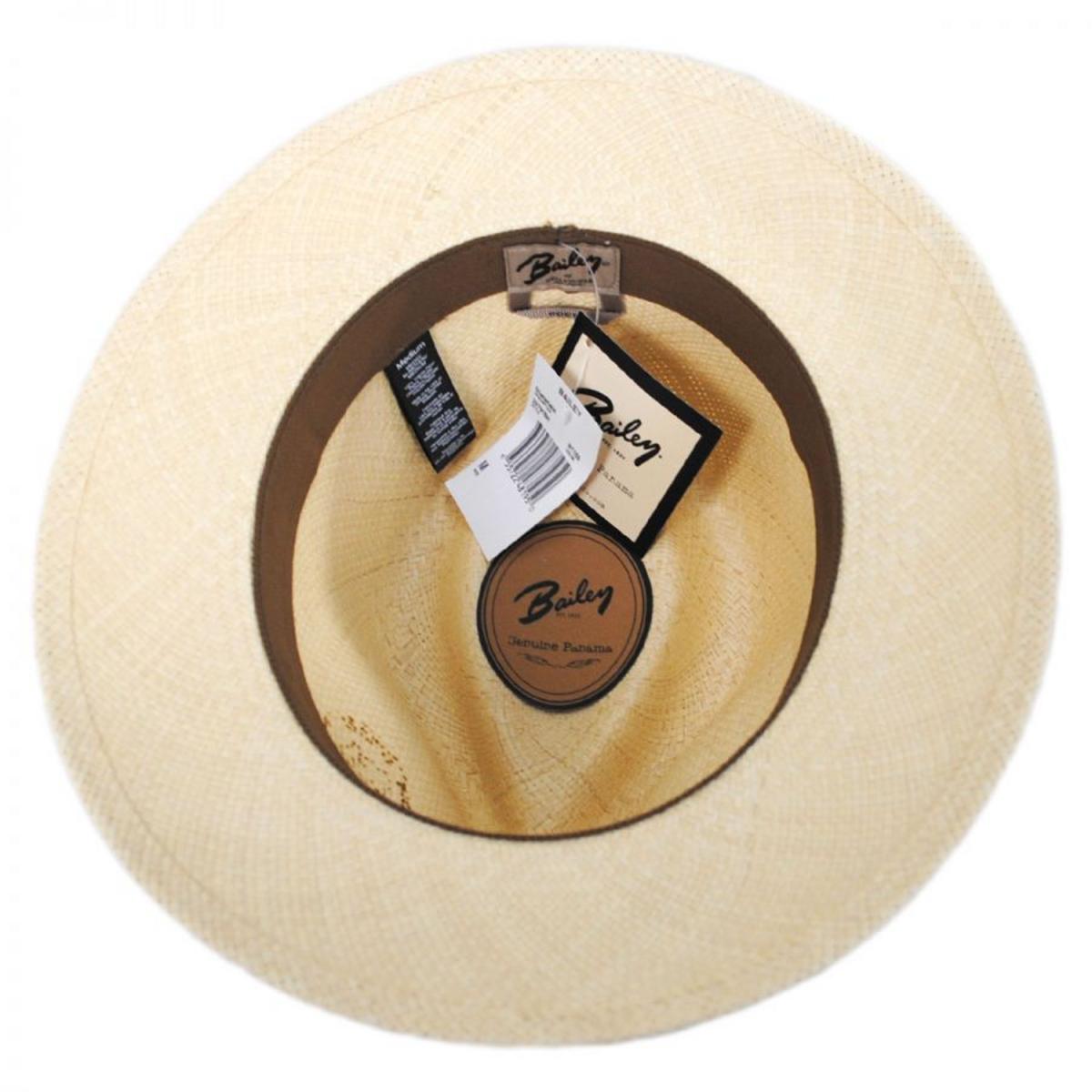 Bailey 1922 | Stansfield Panama Straw Fedora Hat | 127850 | under | NATURAL