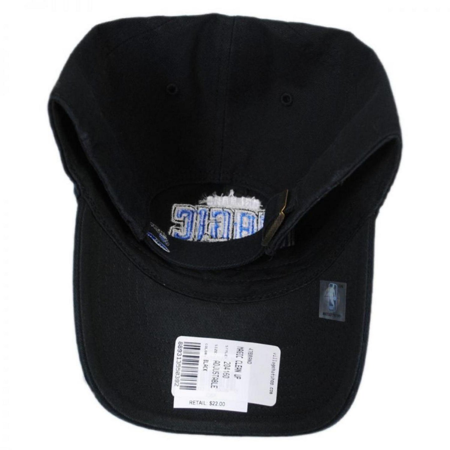 47 Brand | Orlando Magic NBA Clean Up Strapback Baseball Cap Dad Hat | 204160 | under | BLACK