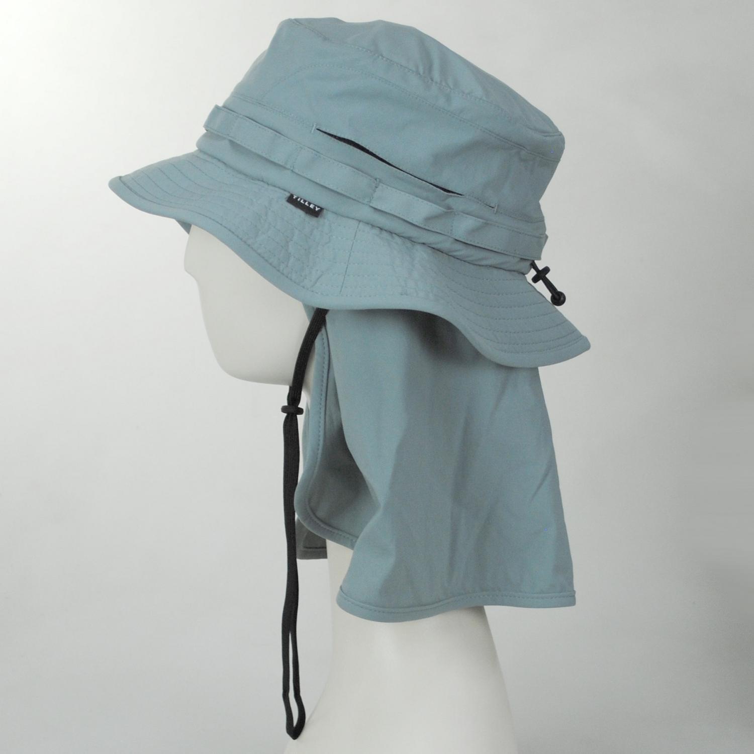 Tilley Endurables | Ultralight Packable Suncape Bucket Hat | 400856 | profile | MIST BLUE
