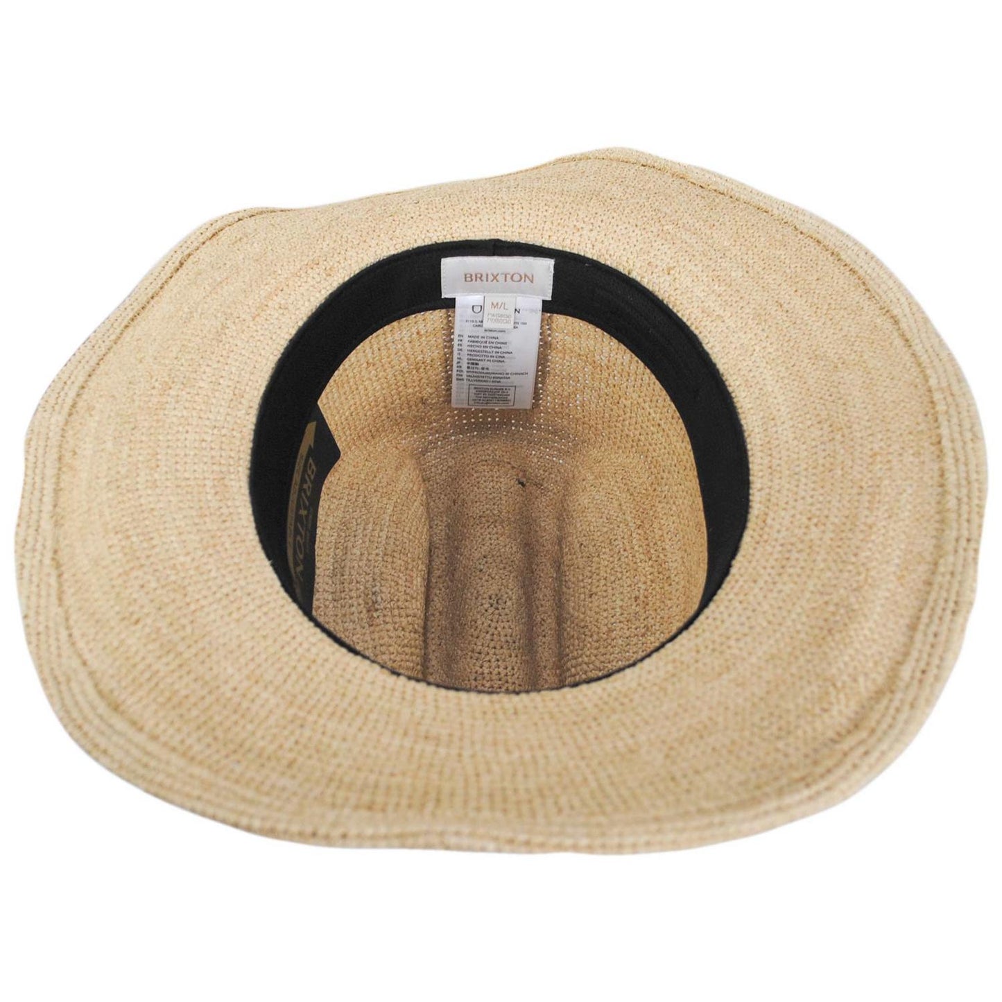 BRIXTON HATS | Odessa Raffia Straw Cowboy Hat | 104063 | under | TAN