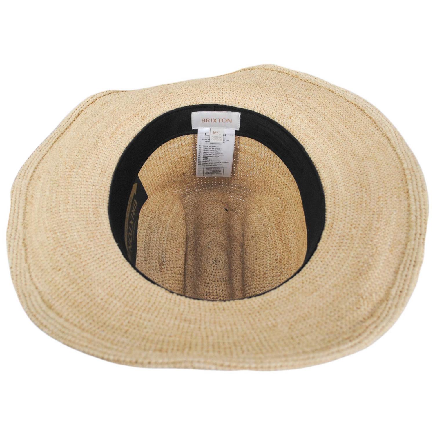 BRIXTON HATS | Odessa Raffia Straw Cowboy Hat | 104063 | under | TAN