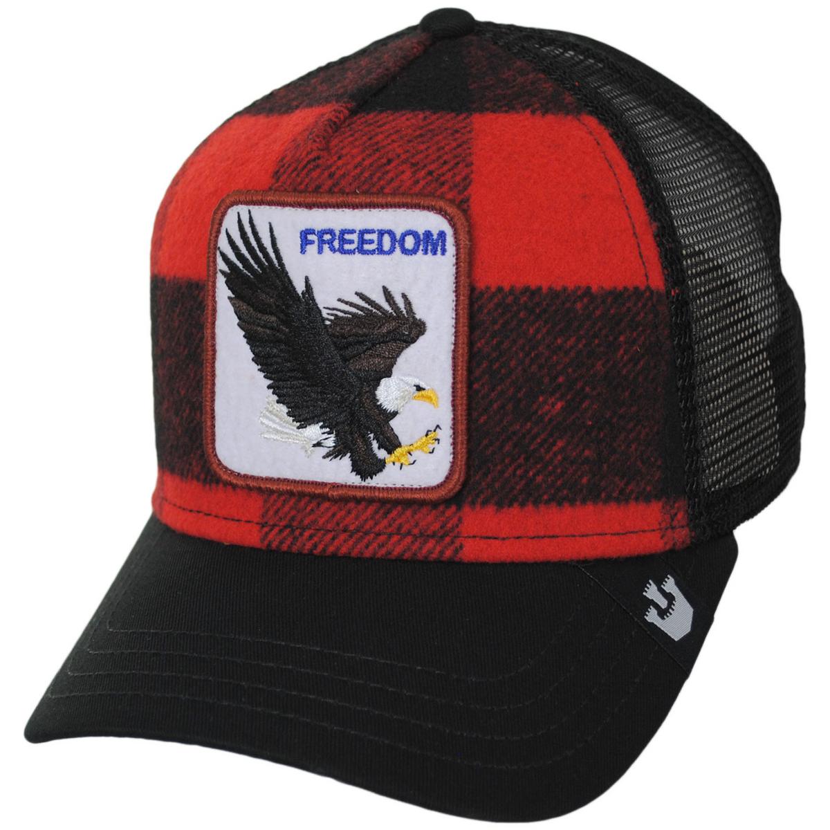 Goorin Bros | Ski Free Mesh Trucker Snapback Baseball Cap | 200649 | lead | RED