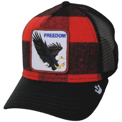 Goorin Bros | Ski Free Mesh Trucker Snapback Baseball Cap | 200649 | lead | RED