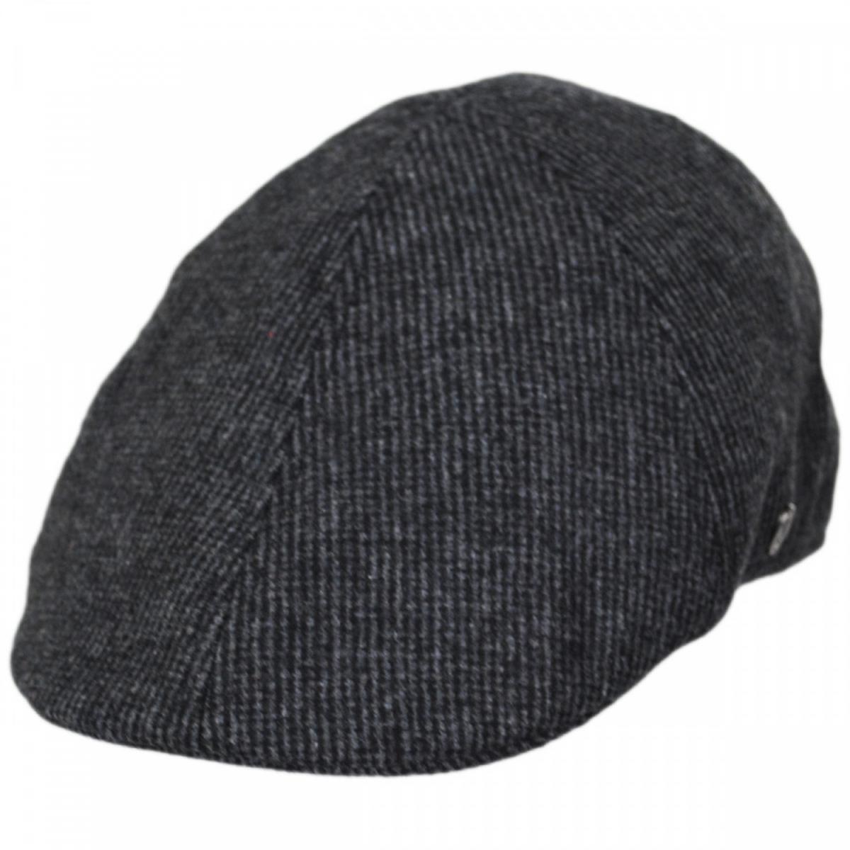 Jaxon Hats | Atchison Wool Blend Duckbill Cap | 167745 | lead | CHARCOAL