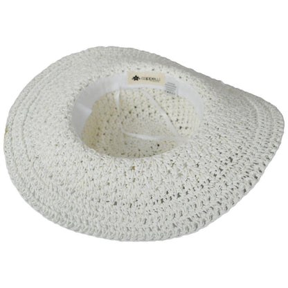 Soleil Crochet Toyo Straw Swinger Sun Hat