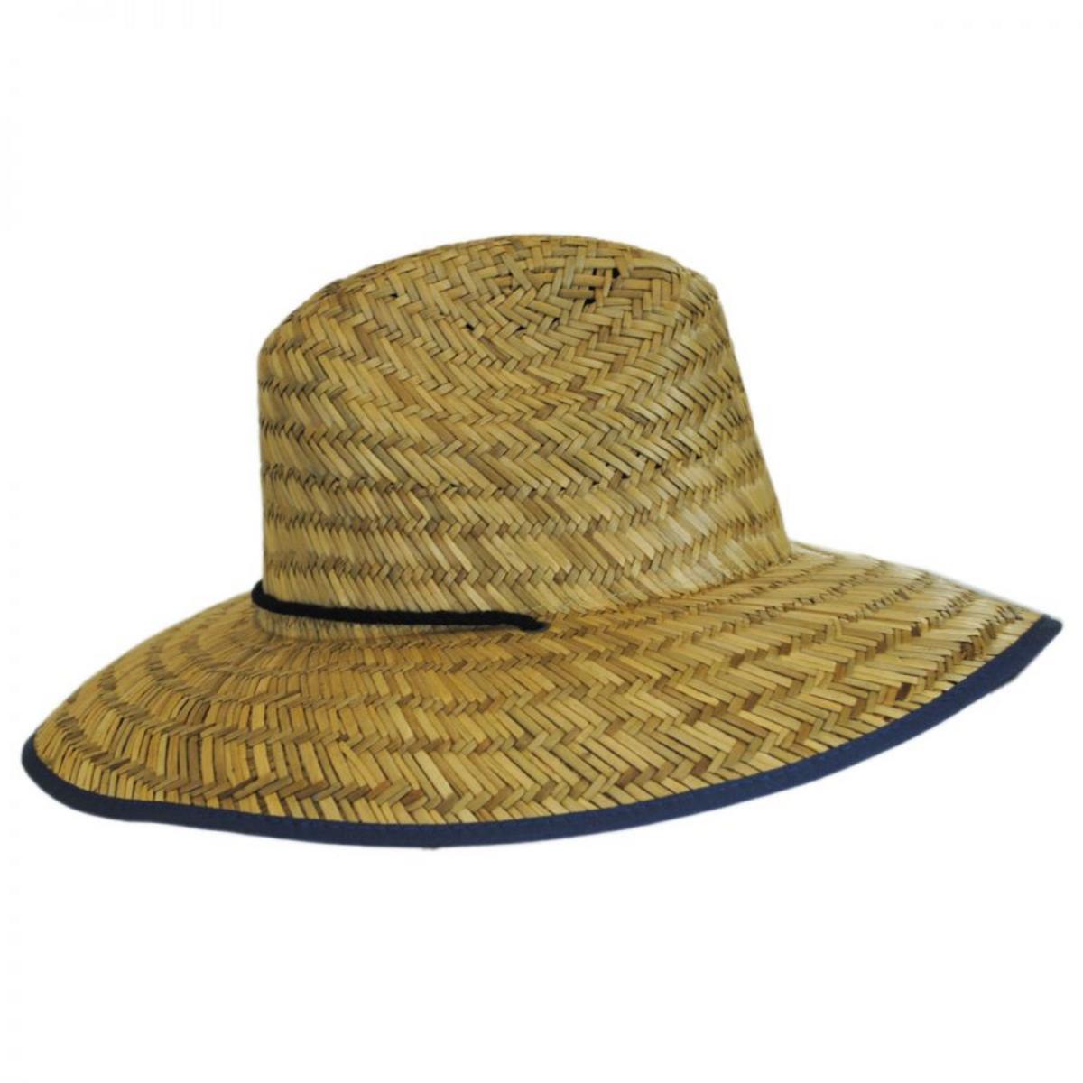 Dorfman Pacific | USA Flag Underbrim Lifeguard Hat | 126154 | profile | NATURAL