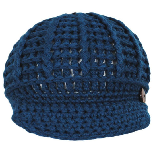 Scala | Letizia Chunky Knit Radar Cap | 106430 | front | BLUE
