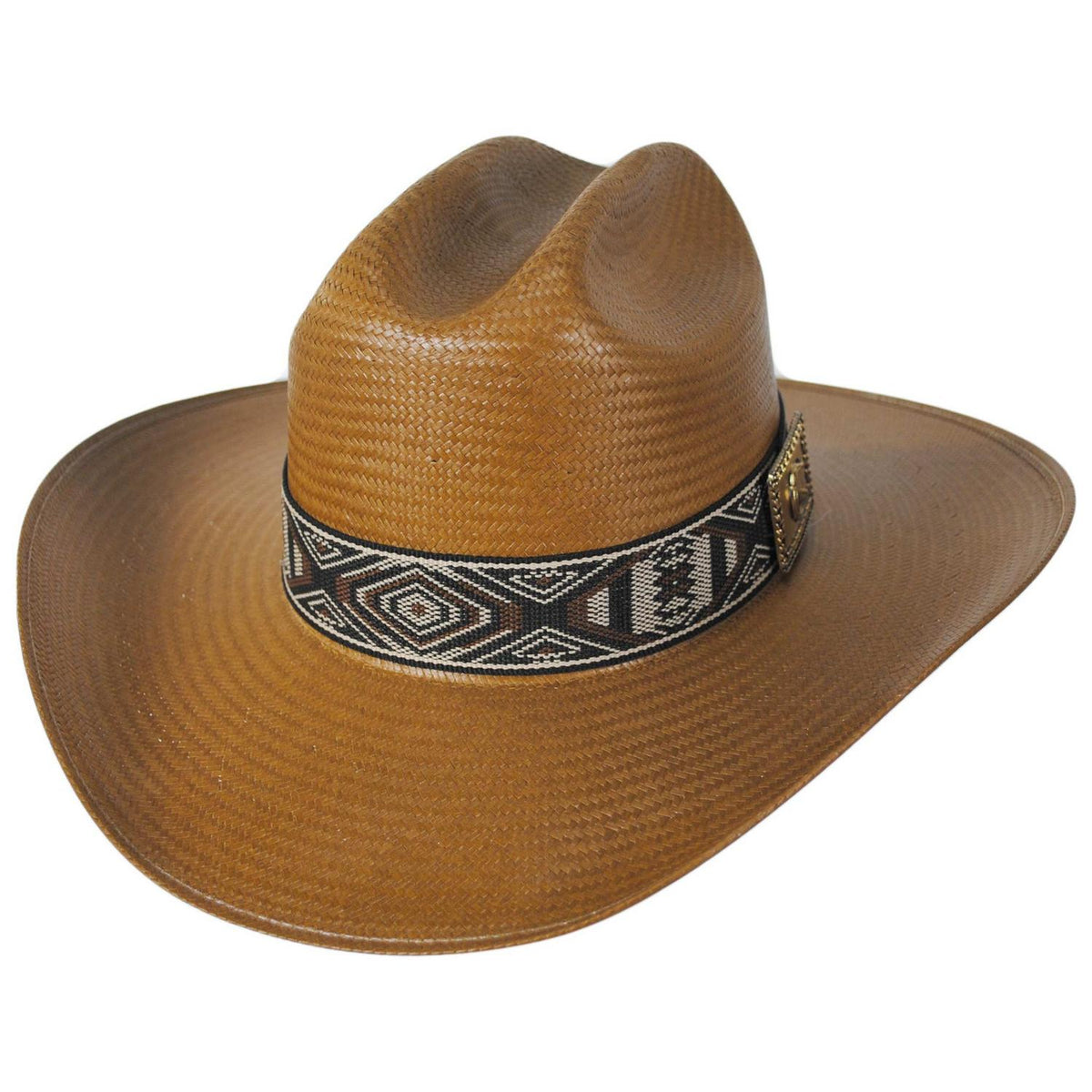Charlie 1 Horse | Lainey Wilson Neon Rainbow Shantung Straw Western Hat | 124959 | lead | COGNAC