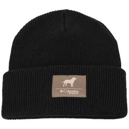 Columbia Sportswear | PHG Patch Acrylic Knit Cuffed Beanie Hat | 500748 | lead | BLACK