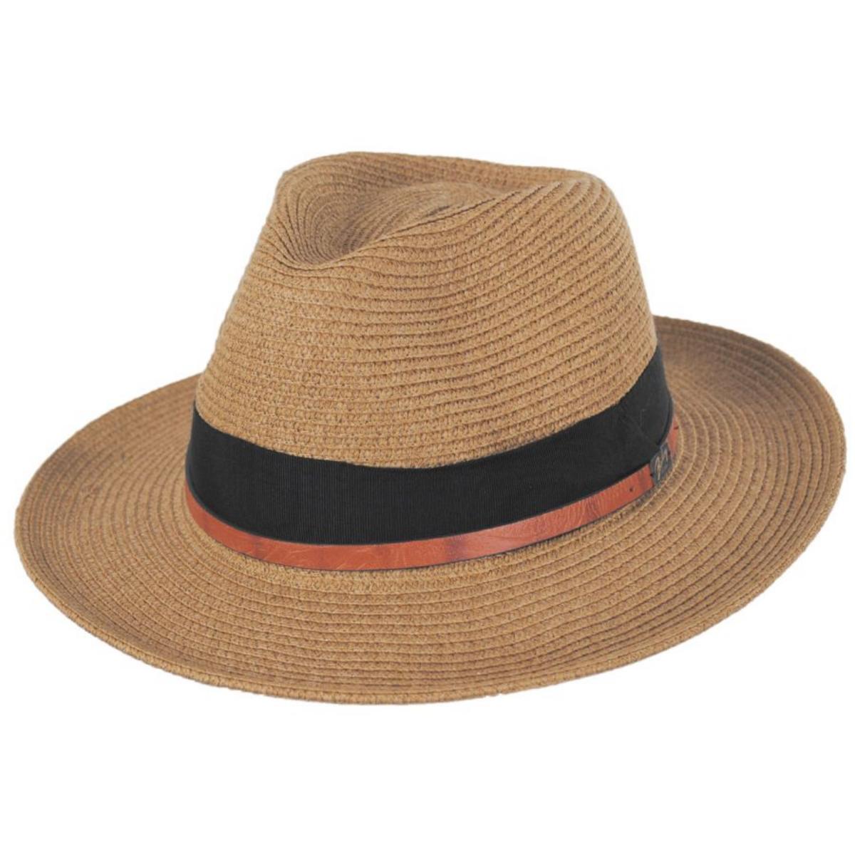 Bailey 1922 | Denney Toyo Straw Blend Fedora Hat | 127854 | lead | LATTE