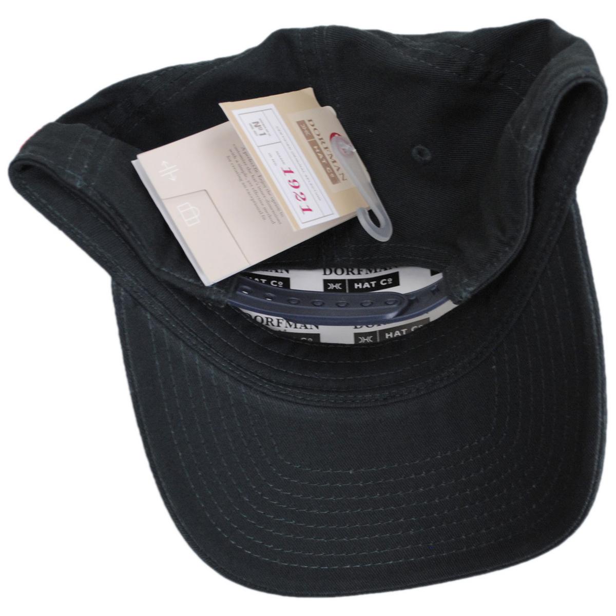 Dorfman Pacific | Top Gun Cotton Snapback Baseball Cap | 200195 | under | NAVY