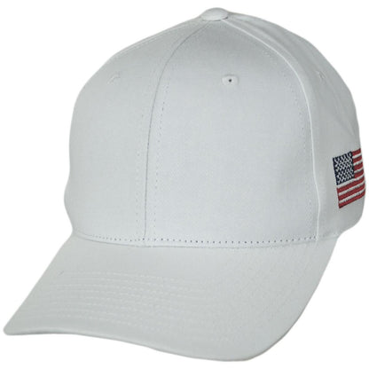 Dorfman Pacific | Top Gun Cotton Snapback Baseball Cap | 200195 | lead | WHITE