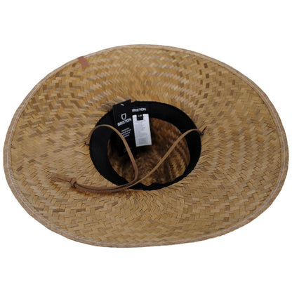 BRIXTON HATS | Bells II Palm Leaf Straw Lifeguard Hat | 128340 | under | LIGHT BROWN