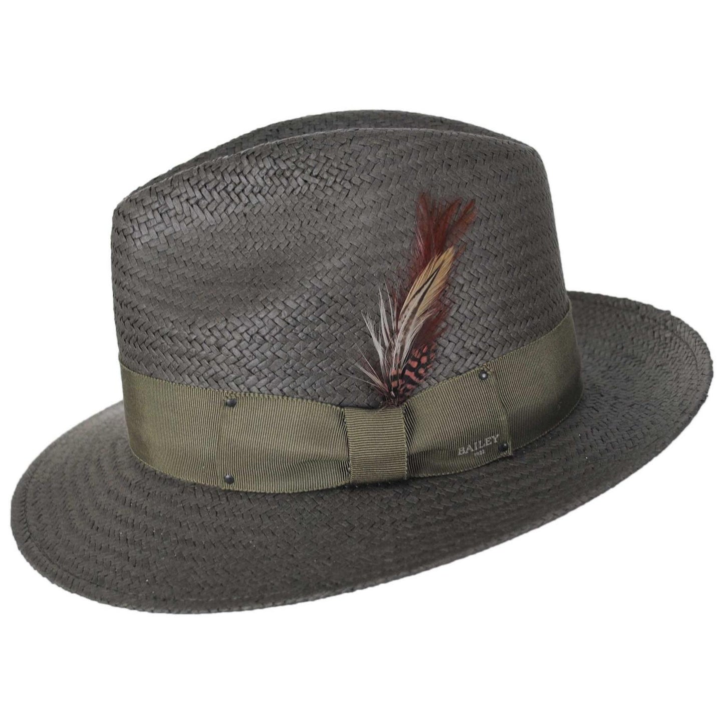 Bailey 1922 | Blixen Sun Raindura Straw Fedora Hat | 127936 | profile | KAPOK GREEN