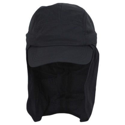 Tilley Endurables | Ultralight DWR Sunshield Neck Flap Baseball Cap | 400844 | front | BLACK