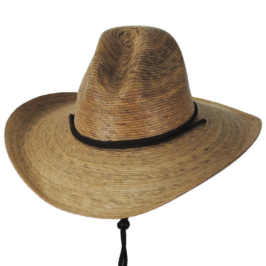 Tula Hats | Pecos Palm Straw Gus Western Hat | 128294 | lead | TAN
