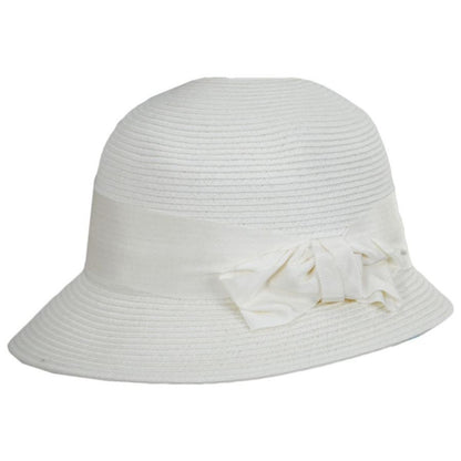 Physician Endorsed | Spectator Toyo Straw Blend Cloche Hat | 102776 | profile | WHITE