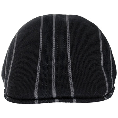 Kangol | Don Stripe 507 Knit Ivy Cap | 161029 | front | BLACK