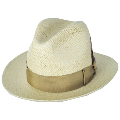 Bailey 1922 | Blixen Sun Raindura Straw Fedora Hat | 127936 | lead | TAN