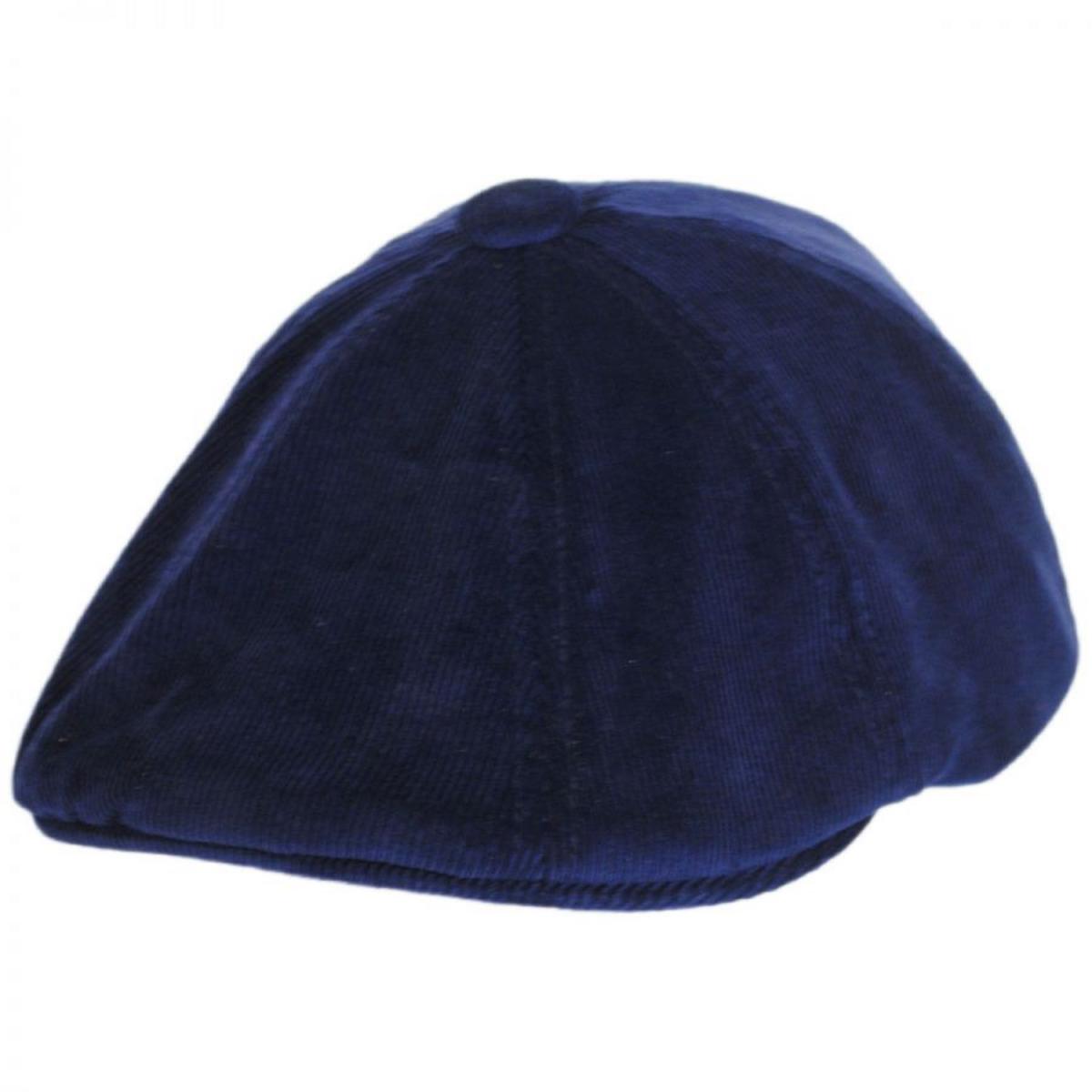 Kangol | Hawker Corduroy Newsboy Cap | 160950 | lead | NAVY
