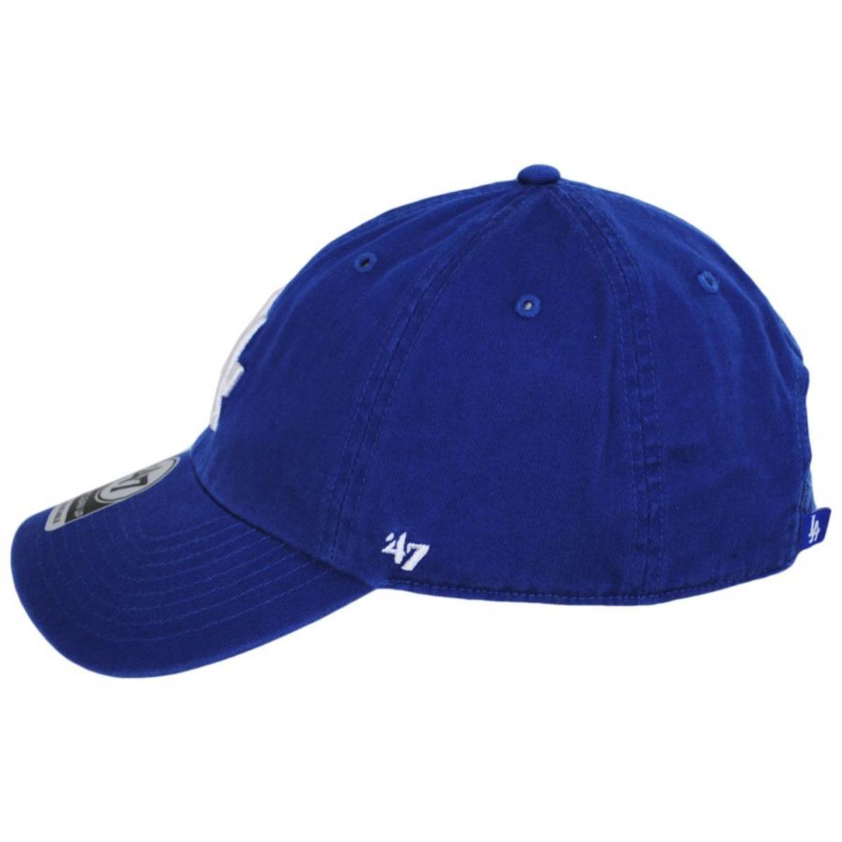 47 Brand | Los Angeles Dodgers MLB Clean Up Strapback Baseball Cap Dad Hat | 203042 | profile | ROYAL