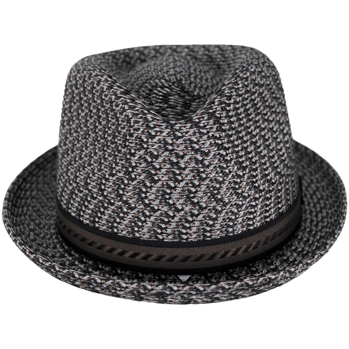 Bailey 1922 | Mannes Poly Braid Fedora Hat - Fashion Colors | 127844A | front | AMPHORA MULTI