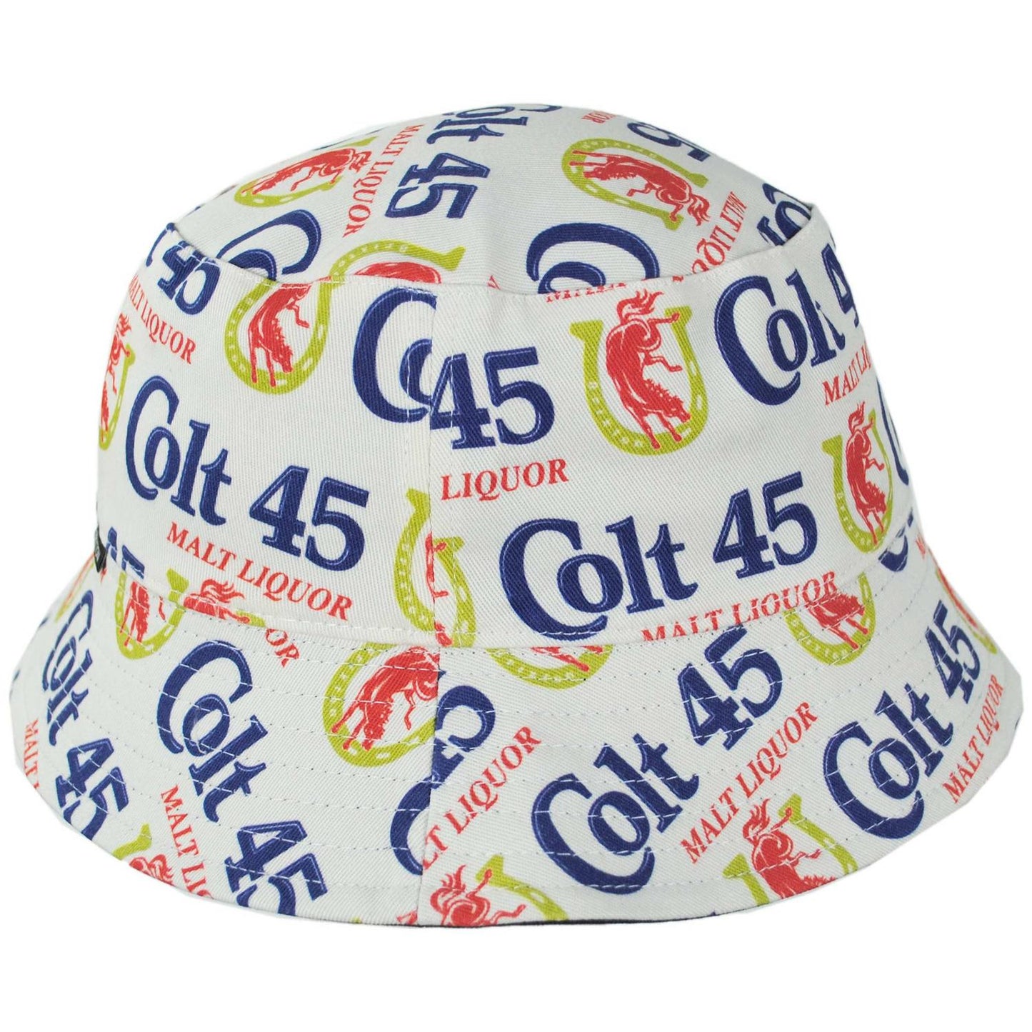 BRIXTON HATS | Colt 45 x Brixton Cotton Reversible Bucket Hat | 185559 | profile | MULTI/MIDNIGHT BLUE