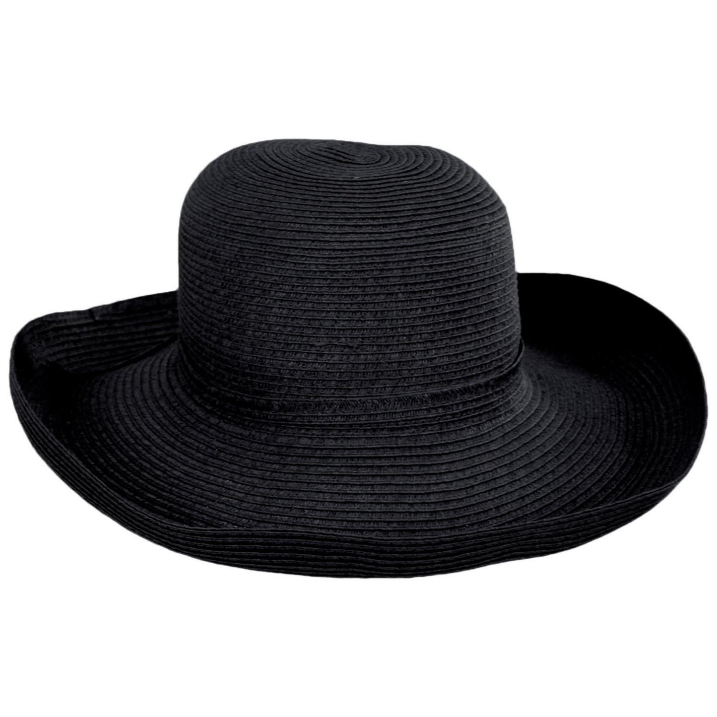 sur la tete | Traveler Toyo Straw Breton Sun Hat | 104200 | lead | BLACK