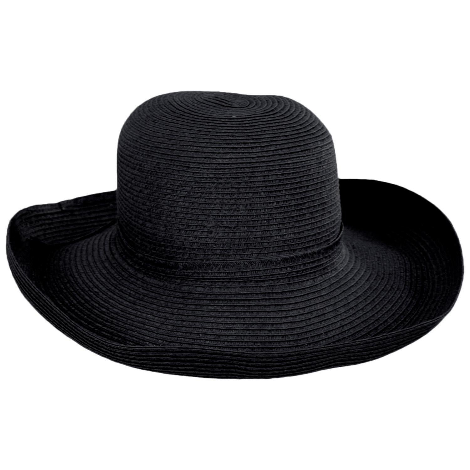 sur la tete | Traveler Toyo Straw Breton Sun Hat | 104200 | lead | BLACK
