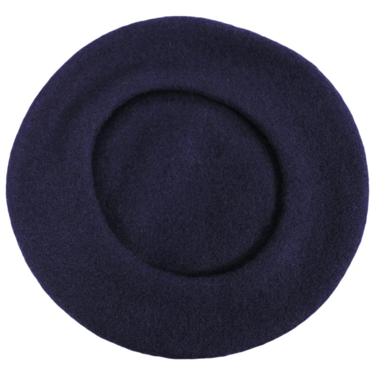 Village Hat Shop | Kid's Classic Wool Beret | 512000 | profile | NAVY BLUE