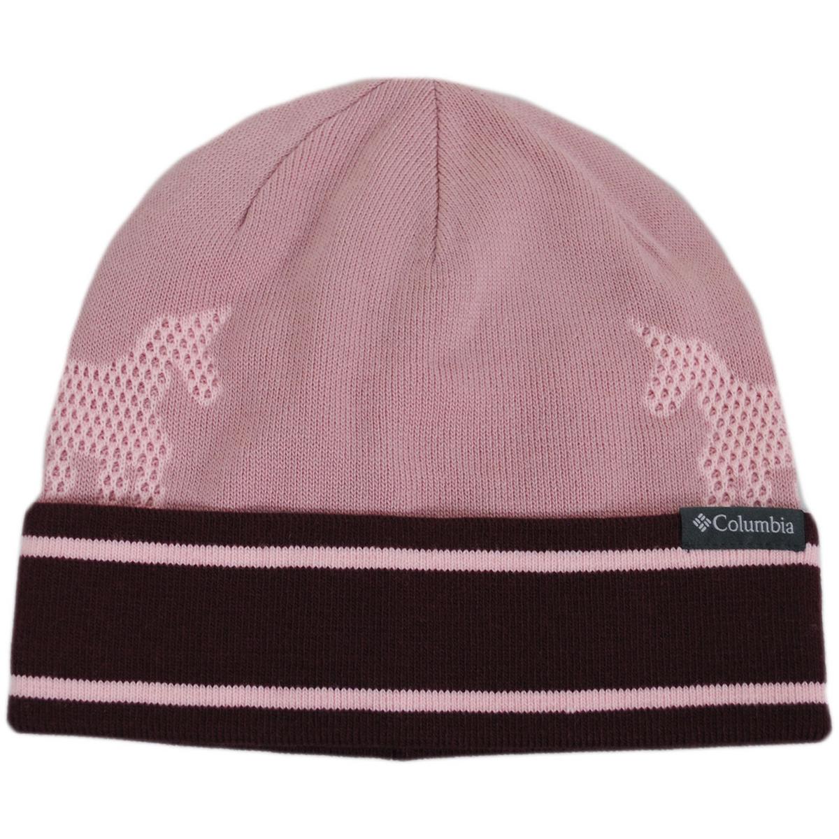 Columbia Sportswear | Kitterwibbit Acrylic Knit Beanie Hat | 509607 | lead | ERASER PINK
